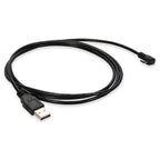 AddOn Networks USB2MICROUSBRT2M USB cable USB 2.0 78.7" (2 m) USB A Micro-USB B Black