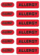 Zebra Spot Alert Labels Black, Red