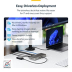 StarTech.com 208N-USB4-DOCK laptop dock/port replicator Wired Gray