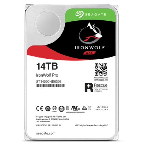 Seagate IronWolf Pro ST14000NT001 internal hard drive 14 TB 7200 RPM 256 MB 3.5"