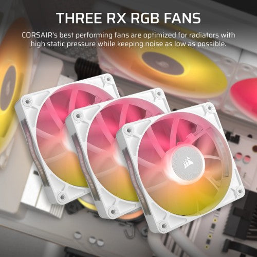 Corsair iCUE LINK TITAN RX RGB Processor All-in-one liquid cooler 4.72" (12 cm) White 1 pc(s)