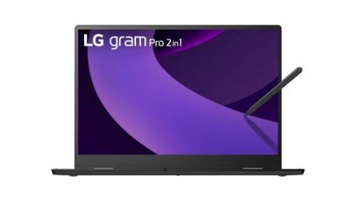 LG Gram Pro Copilot+ PC Intel Core Ultra 5 225H Laptop 16" Touchscreen 2.8K 16 GB LPDDR5x-SDRAM 512 GB SSD Wi-Fi 7 (802.11be) Windows 11 Pro Black