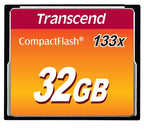 Transcend 32GB, CF Card, MLC, 133X