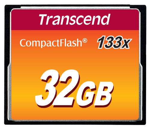 Transcend 32GB, CF Card, MLC, 133X