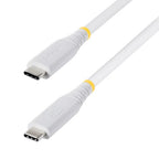 StarTech.com CC50CM40GUSB4TPW USB cable USB4 Gen 3x2 19.7" (0.5 m) USB C 40 Gbit/s 240 W White