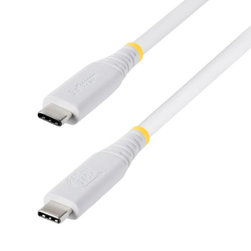 StarTech.com CC50CM40GUSB4TPW USB cable USB4 Gen 3x2 19.7" (0.5 m) USB C 40 Gbit/s 240 W White