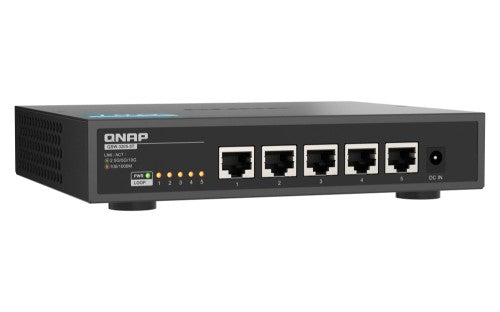 QNAP QSW-3205-5T-US network switch Unmanaged 10G Ethernet (100/1000/10000) Desktop Black