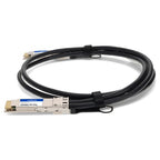 AddOn Networks CAB-D-D-400G-2M-AO InfiniBand/fibre optic cable 78.7" (2 m) QSFP-DD Black, Silver
