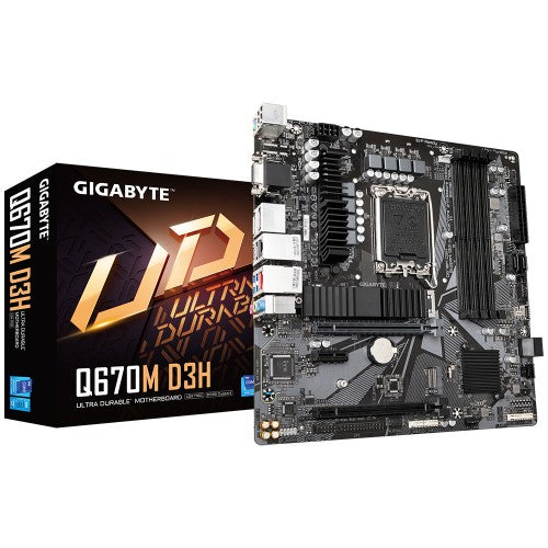 GIGABYTE Q670M D3H motherboard Intel Q670 LGA 1700 micro ATX