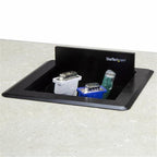 StarTech.com BOX4CABLE cable organizer Desk Cable box Black 1 pc(s)
