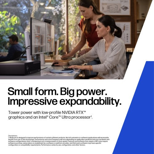 HP Z2 SFF G1i Wolf Pro Security Edition Intel Core Ultra 9 285K 32 GB DDR5-SDRAM 1 TB SSD NVIDIA RTX 2000 Ada Windows 11 Pro Workstation AI Workstation, AI PC Black