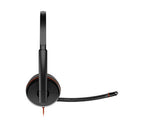 HP Poly Blackwire 3225 Stereo Headset +USB-C/A Adapter TAA