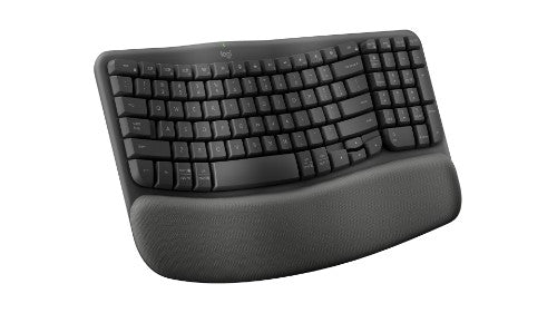 Logitech Wave Keys keyboard Universal RF Wireless + Bluetooth QWERTY English Graphite