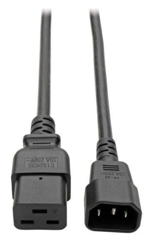 Eaton P037-002 power cable Black 23.6" (0.6 m) IEC C14 C21 coupler