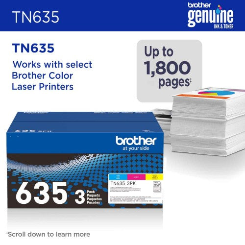 Brother TN-6353PK toner cartridge 3 pc(s) Original Cyan, Magenta, Yellow