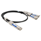 AddOn Networks QDD-200G-2QSFP28-PDAC2-5M-AO InfiniBand/fibre optic cable 98.4" (2.5 m) QSFP-DD 4xQSFP28 Black, Silver