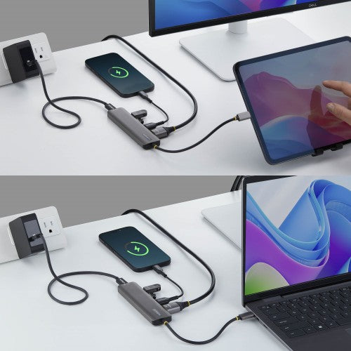 StarTech.com 164B-USBC-MULTIPORT laptop dock/port replicator Wired USB 3.2 Gen 2 (3.1 Gen 2) Type-C Gray
