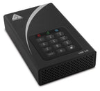Apricorn Aegis Padlock DT external hard drive 6 TB USB Type-A 3.2 Gen 1 (3.1 Gen 1) Black