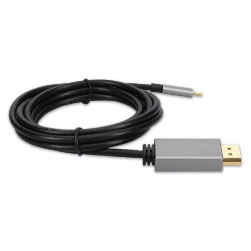 AddOn Networks USBC2DPMMAL-AA video cable adapter 7.87" (0.2 m) USB Type-C DisplayPort Black