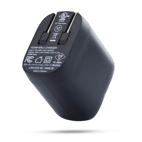 StarTech.com 102NB-WALL-CHARGER mobile device charger Universal Black AC Fast charging Indoor