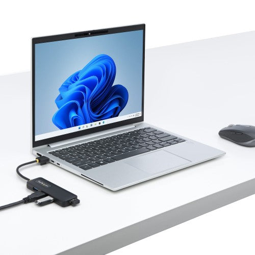 StarTech.com H5A4A-USB-HUB interface hub USB 3.2 Gen 1 (3.1 Gen 1) Type-A 5000 Mbit/s Black