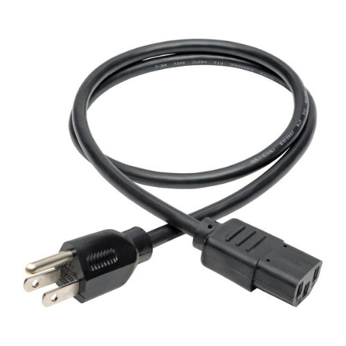 Tripp Lite P006-003 power cable Black 35.8" (0.91 m) NEMA 5-15P C13 coupler