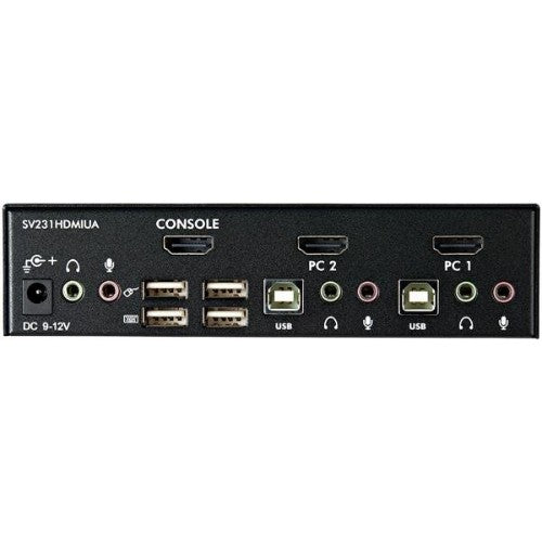 StarTech.com SV231HDMIUA KVM switch Black