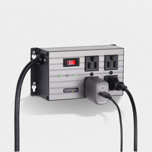 StarTech.com 4N515S8-POWER-STRIP power distribution unit (PDU) 4 AC outlet(s) Gray