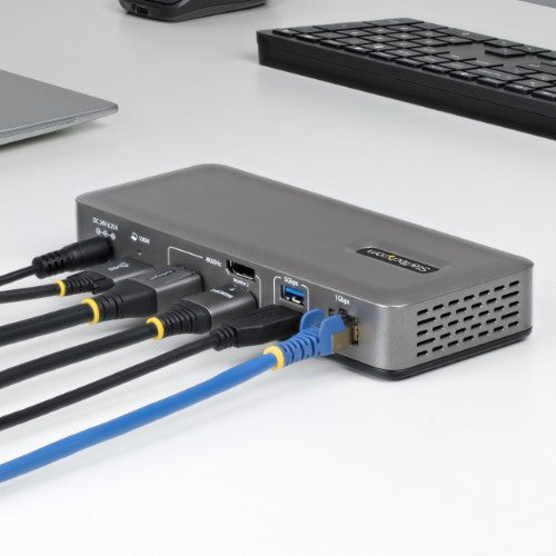 StarTech.com 199N-USBC-DOCK laptop dock/port replicator Wired USB 3.2 Gen 2 (3.1 Gen 2) Type-C Gray