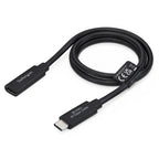 StarTech.com USB440GCMCF2F USB cable USB4 Gen 3x2 23.6" (0.6 m) USB C 40 Gbit/s 240 W Black