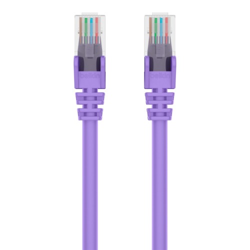 Belkin A3L980-15-PUR-S networking cable Purple 179.9" (4.57 m) Cat6 U/UTP (UTP)