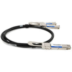 AddOn Networks DAC-Q56DD2Q282-5M-AO InfiniBand/fibre optic cable 98.4" (2.5 m) QSFP-DD 2x QSFP28 Black, Metallic