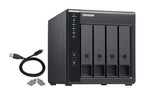 QNAP TR-004-US storage drive enclosure HDD/SSD enclosure Black 2.5/3.5"