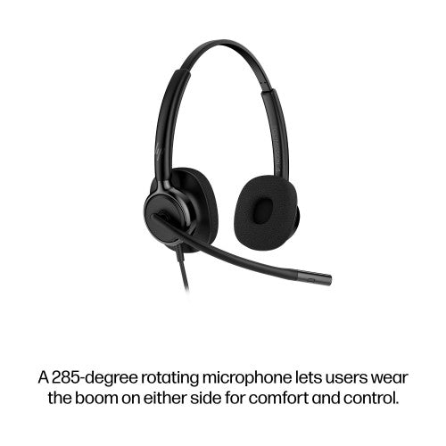 HP Poly Mission 425 Stereo USB Wired Headset Classic (Bulk)