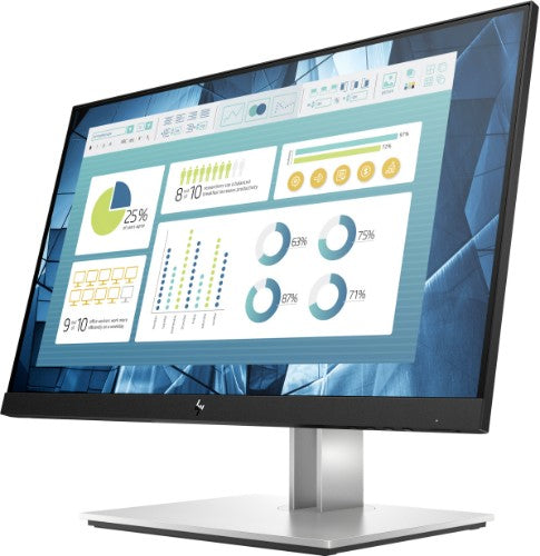 HP E-Series E22 G4 computer monitor 21.5" 1920 x 1080 pixels Full HD LCD Black, Silver