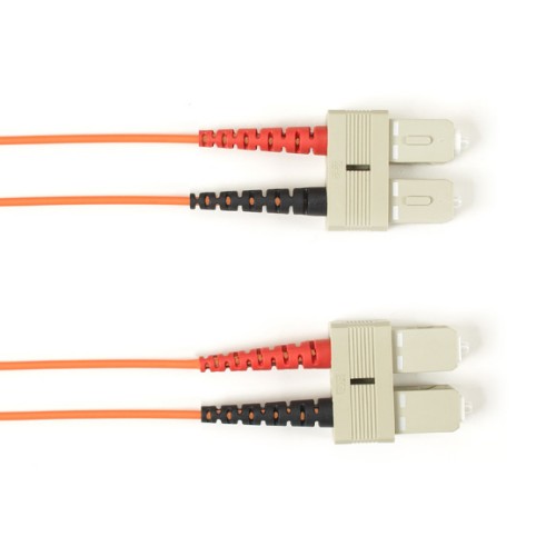 Black Box SC-SC, 2-m InfiniBand/fibre optic cable 78.7" (2 m) OFNR Orange