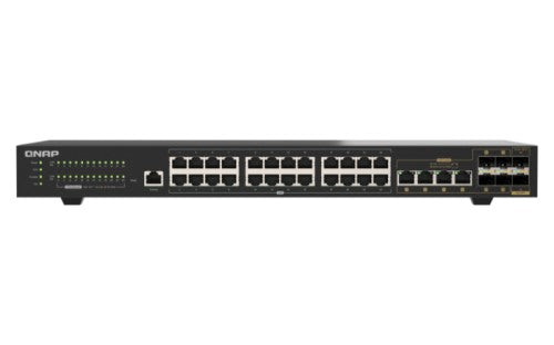 QNAP QSW-M2130-4C2S24T-US network switch Managed L2 2.5G Ethernet (100/1000/2500) 1U Black
