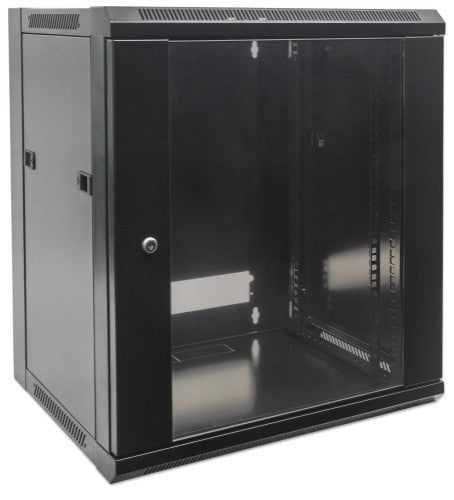 Intellinet 711869 rack cabinet 12U Wall mounted rack Black