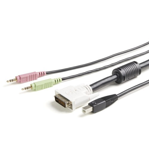 StarTech.com USBDVI4N1A6 KVM cable Black 70.9" (1.8 m)