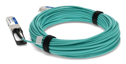 AddOn Networks ADD-QCIQIN-AOC50M InfiniBand/fibre optic cable 1968.5" (50 m) QSFP+ AOC Aqua color, Stainless steel