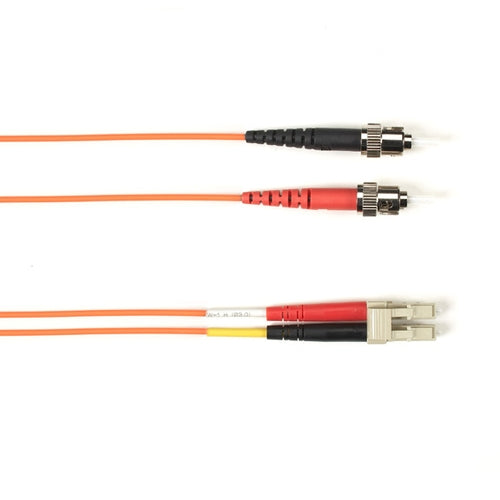 Black Box FOLZH10-005M-STLC-OR InfiniBand/fibre optic cable 196.9" (5 m) ST LC OM3 Orange