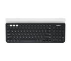 Logitech 920-008149 keyboard Universal RF Wireless + Bluetooth QWERTY English Gray, White, Dark Gray