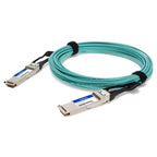 AddOn Networks QSFP-200GB-AOC10M-AO InfiniBand/fibre optic cable 393.7" (10 m) QSFP56 Green, Silver