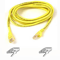 Belkin CAT6 Snagless Patch Cable 1ft. Yellow networking cable 11.8" (0.3 m)