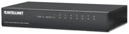 Intellinet 8-Port Fast Ethernet Office Switch Fast Ethernet (10/100) Black