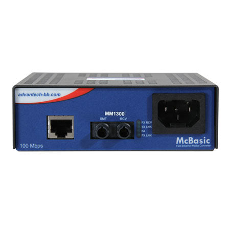Advantech IMC-450-SLST-US-A network media converter 100 Mbit/s 1310 nm Single-mode Black, Blue