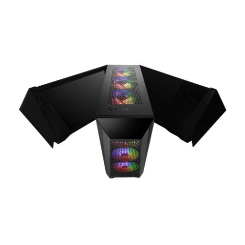 MSI Infinite ZS 9NVR-1482US AMD Ryzen™ 9 9900X3D 32 GB LPDDR5-SDRAM 2 TB SSD NVIDIA GeForce RTX 5070 Ti Windows 11 Pro Desktop PC Black