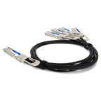 AddOn Networks CAB-D-4Q-400G-2-5M-AO InfiniBand/fibre optic cable 98.4" (2.5 m) QSFP-DD 4xQSFP56 Black, Silver