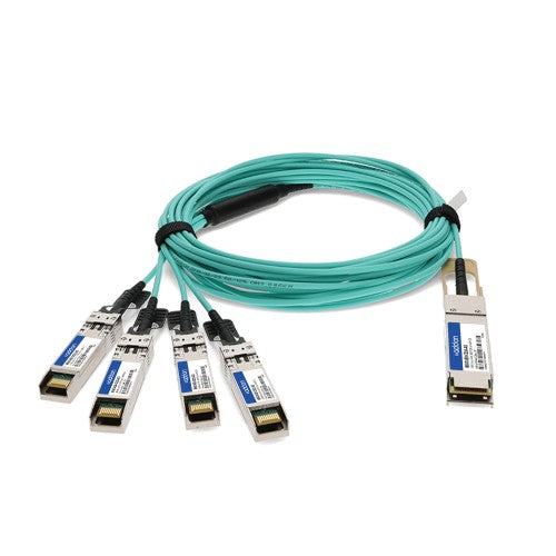 AddOn Networks MFA7A50-C010-AO InfiniBand/fibre optic cable 393.7" (10 m) QSFP28 4x SFP28 AOC Aqua color