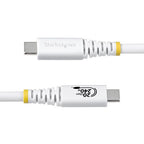StarTech.com CC6FT20GUSB4TPW USB cable USB4 Gen 2x2 70.9" (1.8 m) USB C 20 Gbit/s 240 W White